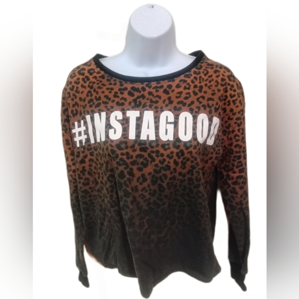 Rampage Leopard Print Sweatshirt